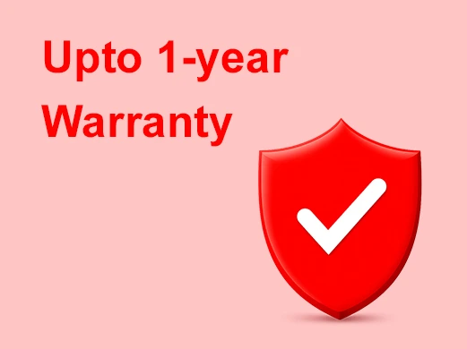 upto 1 year warranty